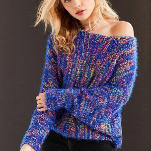NWOT Funfetti Dolman-Sleeve Sweater